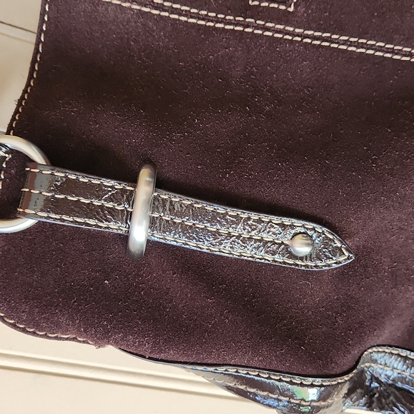 EUC The Sak purse bag dark brown double strapped leather - Picture 6 of 11